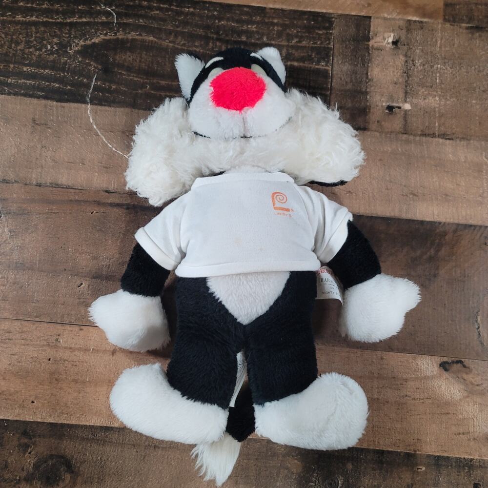 Vintage Warner Bros Sylvester Plush Looney Tunes 15in Year 1971 W/ Lawry's Shirt